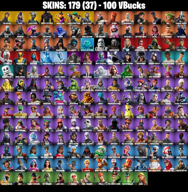 Full Access | 179 skins | The Reaper | Merry Mint Axe | Glow | Elite Agent | Omega (stage 5) | WORLD CUP | Rogue Agent | Drift | Hybrid