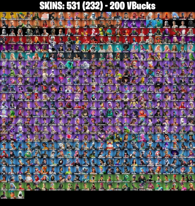 Full Acces | 531 skins | Unchained Ramirez | Jill Valentine | Championship Aura | Lina Scorch | Hades | Peter Griffin | Era | Mizuki | Dynamo