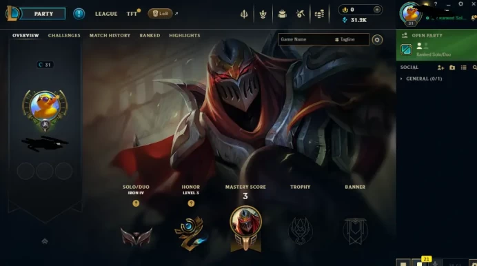 EUW - SAFE SEASON16 IRON 4 0LP | 31200 BE | PLACEMENTS DONE | 1W 19L | INSTANT DELIVERY | LOW MMR | UNVERIFIED EMAIL | IRON IV | #2734