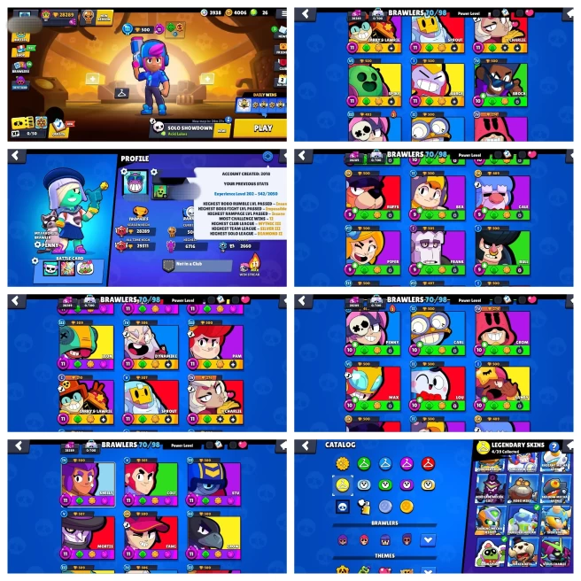 B31【BS+CR+COC】10 Hypercharged▰14 Max Brawler▰28K Cup▰65 Skin【CR Lvl 51◆10K Cup◆4 Card Lvl 15◆9 Card Lvl 14◆5 Evo】【CoC Th 10 Full Max◈2016 XMas】