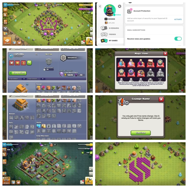 M140【LEGEND PROFILE】TH 6 RARE◈OLD OBSTACLES, STONE, XMAS TREE◈MAGIC ITEMS◈43 XP◈RARE DEAL