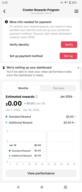 100% Monetized UK Account Creator Rewards Program Active | 14k Real Followers & 189k Likes | Real Screenshots + Full Access + Good Standing