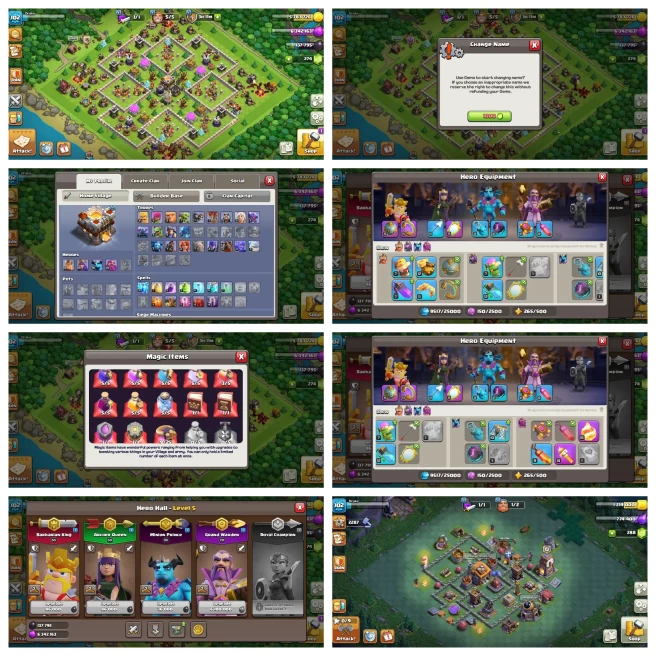 4 Epic Th 11 Max Out◈Full Decorations With Tree◈1700 CWL Medals◈4 Hero Max◈Nc 1K