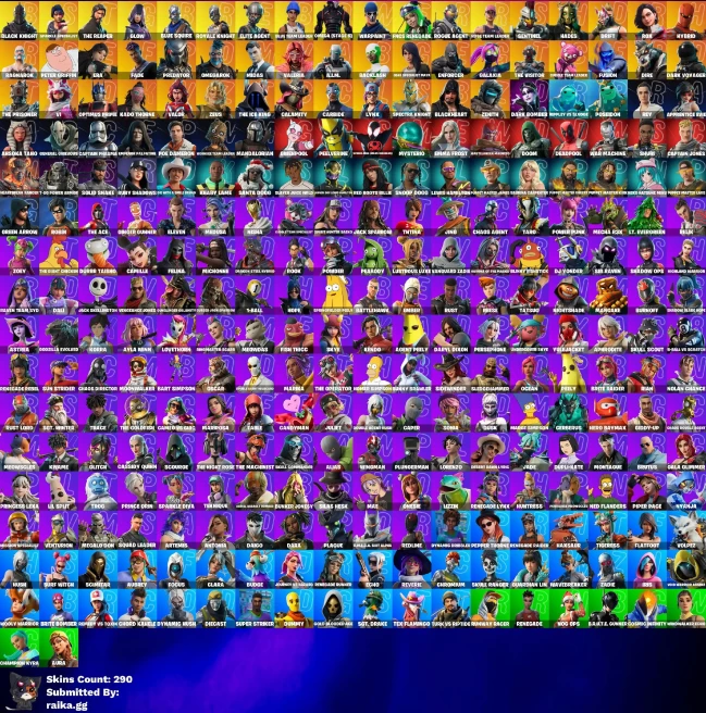 [PC] 290 skins | OG STW | Black Knight | Sparkle Specialist | The Reaper | Glow | Blue Squire | Royale Knight | Elite Agent | 