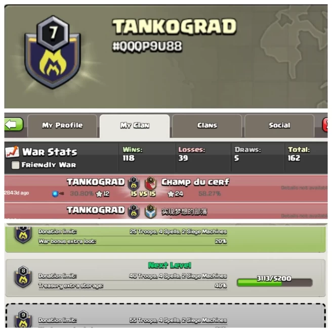 C88◆NAME: TANKOGRAD◆LEVEL:7◆POSITIVE WAR LOG: WINS-118 / LOSS-39◆FLASH SALE◈EXTRA ORDINARY STORE