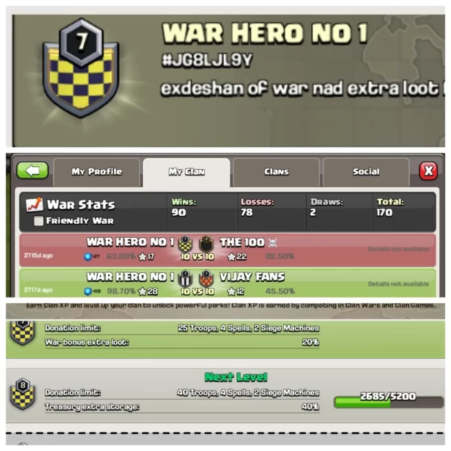 C92◆NAME: WAR HERO NO 1◆LEVEL:7◆POSITIVE WAR LOG: WINS-90 / LOSS-78◆BEST DEAL◈EXTRA ORDINARY STORE