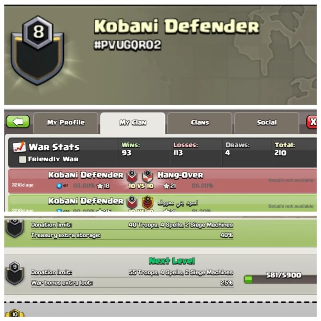 C132◆NAME: Kobani Defender◆LEVEL: 8◆WAR LOG: WINS-93,LOSS-113◆INSTANT DELIVERY◈EXTRA ORDINARY STORE
