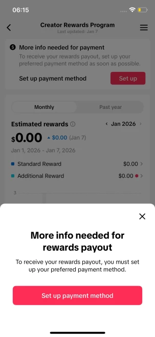 Instanly Delivery/ Monetized 76K Followers+4M Likes Account/ Creator Rewards Program Activated/ Full Access