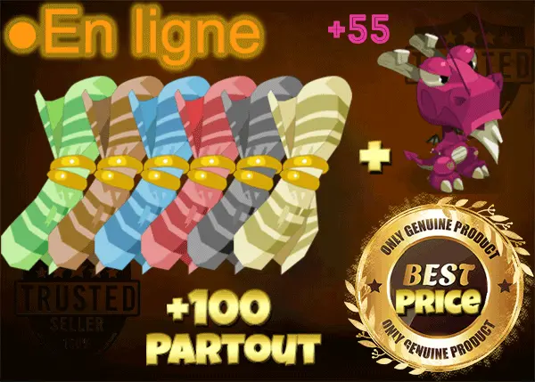 Boune>[ Kit Parchotage +101 tout les Elements ] + [ Dragoune rose +55 Sagesse ] + [ Dofus Cawotte +50 Sagesse ] +BONUS (Best buy)