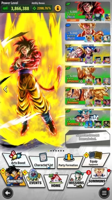 257M Total Power|LV 157|5 UL+ 13 LL|Saiyan 4 Full Power Goku, Vegeta, Omega Shenron, Super Gogeta Etc |Android| CheckSS (DBL924)