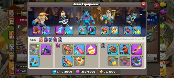 TH 17 MAX EQUIPMENT | MAX HERO | LOTS OF MAGIC ITEMS | 1135 WAR STARS | HIGH DEFENSES / WALLS