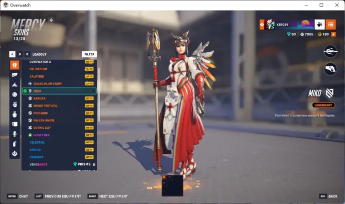 GENJI / CYBER DEMON / MERCY / NEW YORK EXCELSIOR AWAY/ Full Mail Access / see the picture / Please Read Description / roiw