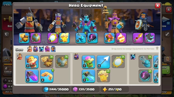 TH 14 MAX BH 9|LV 170|HH 8|LIMITED SKIN|BK76,AQ77,GW52,MP 52,RC28|CN ON|Protect OFF|TAKE MAIL(COC1900)