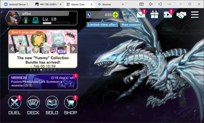 Lv 18 | 19 Deck|Dracotail, Yummy, Odion, Fiendsmith, Resonator, Etc|Ranked Available|Konami|CE ON|Check SS(YMD868)