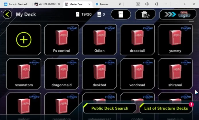 Lv 18 | 19 Deck|Dracotail, Yummy, Odion, Fiendsmith, Resonator, Etc|Ranked Available|Konami|CE ON|Check SS(YMD868)