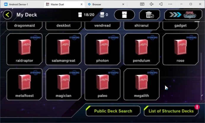 Lv 18 | 18 Deck|Dracotail,  Yummy, Fiendsmith, Resonator, Raidraptor, Etc|Ranked Available|Konami|CE ON|Check SS(YMD870)