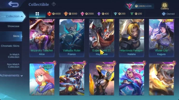 Hero 131 Skin 409|Legend Franco,Ducati Irithel,5 KOF,CC [YSS,Kufra],6 LBox,2 Star,2 Zodiac,Etc|Take Email|Check SS(MLBB1865)