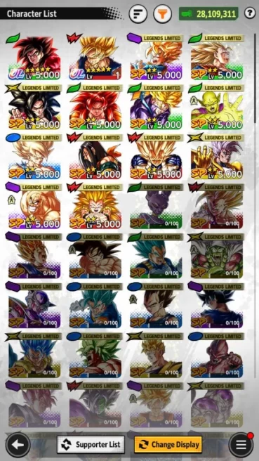 28M Total Power|LV22|2 UL+ 12 LL|SS4 Goku, SS goku, |Android|CheckSS(DBL938)