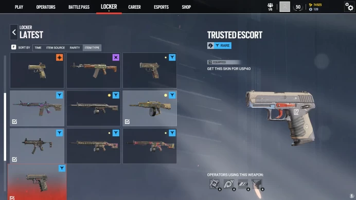 Level 50 | UPLAY (10 Gun Skins) (45 pack) (30 Operators) 75K+ Renown Hand Levelled Ranked Ready #paniport19364
