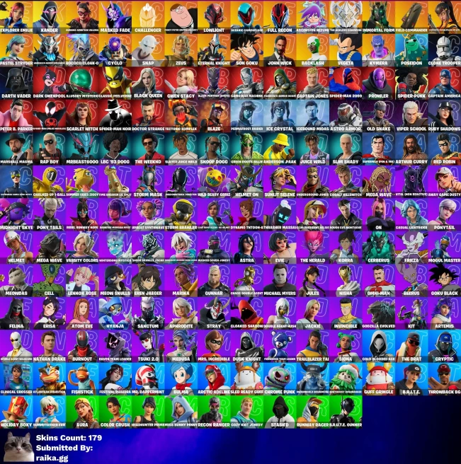 [3in1] / Automatic delivery • FN (All Platforms) • 179 skins • 19 cars • BMW, Lambo, McLaren • Nathan Drake • Laugh It Up emote • Full access