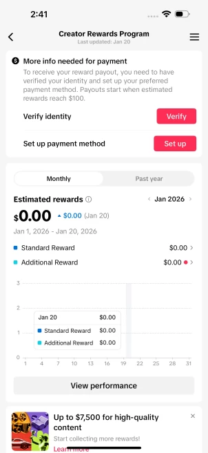 Usa Monetized Account Creator Rewards Program (Active) | 16k Real Followers 51k Likes | Real Screenshots + Full Access + Good Standing