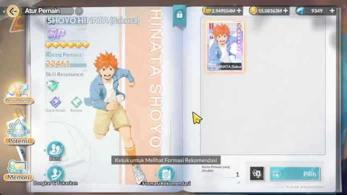 SEA|Lvl 56|9,3K+ Dm|1 SP[Hinata+Memo]|5 UR[(Oikawa,Korai,Wakatoshi+Memo),ETC]+14 SSR[Tendo,ETC]|Log Google|CheckSS(HFH966)