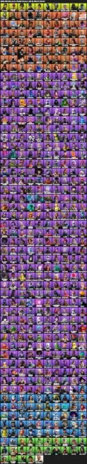 The Reaper / 525 skins · 120 paid / Take The L / 447 pickaxes