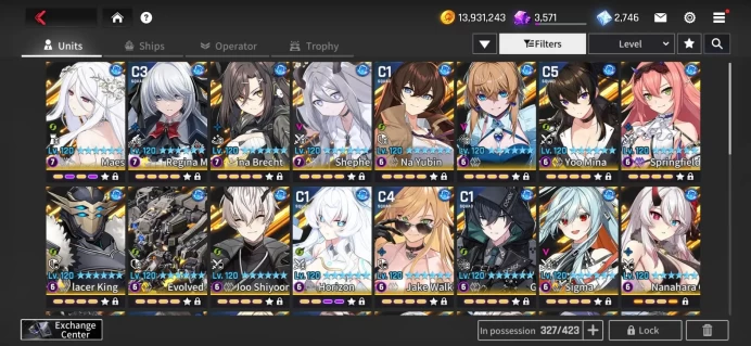 [SALE 50%] CTS180: Global | Lv170  - 44Awaken - 123 Heroes SSR  - 16Ship SSR - 2 ship SR - 2k Quartz