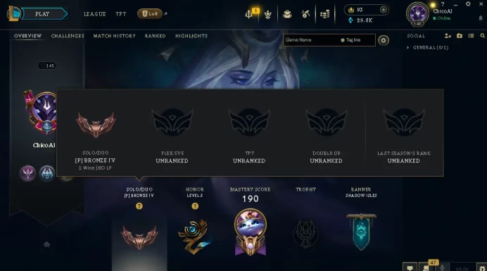 EUW -(S16) BRONZE 4(60LP) - 78 Champ - 56 Good Skins(3 Legendary, 15 Epic) - 29.8K BE - S6 ACC - FULL ACCES - LIFETIME WARRANTY - CHEAP