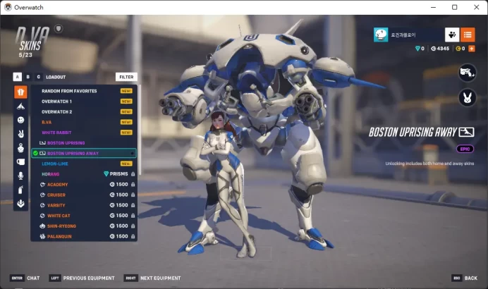 NOIRE / BOSTON UPRISING AWAY / Full Mail Access / see the picture / Please Read Description / l2667