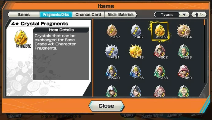 BR658-IOS+Android-7 Ex(Kizaru Boost 3 46/52+Law+Gear 5 v2+Garp+Roger v2)+1.373 Frag+Good Medal+Kuma&Bonney Max+Ace Luffy Sabo Max+Jimbei v2