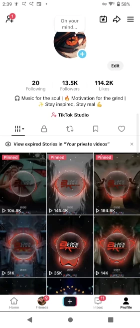 [Discounted] UK Monetized Creator Rewards Program Account | 13K Authentic Followers & 114K Likes | Verified Screenshots + No outstanding issues