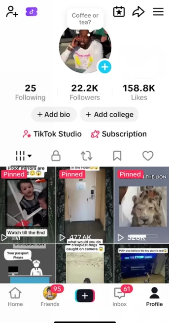 USA Monetized Account/ 22K Real Followers+158K Real Likes/ Creator Rewards Program Activated/ Live Stream/ Full Access
