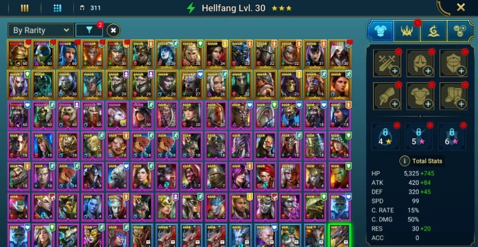 Leonardo, Hilvi, Freyja, Lady Noelle, Yukimasa, Kroz, Kassandra, Mathias, Drokgul | Arix, Ninja + 16 Login Legendary | 4 Sacred Shards