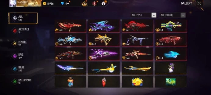 Lv 70 / Best account / Bandit Skin / 12 ARTIFACTS Gun's / Mp40 Lv7 / Ump Lv7 / Oscar Lv7 / Shotgun Lv7 / Xm8 Lv6 / MYTHIC 97 / EPIC 169 / Clothe