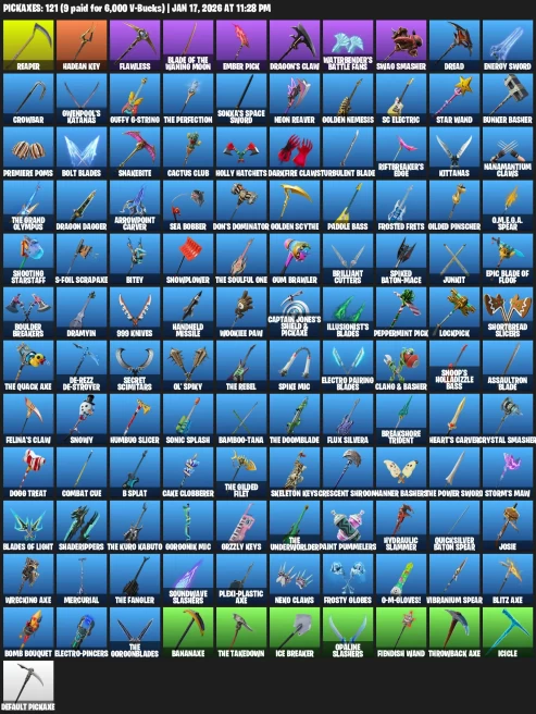 66 Skins | IKONIK | Hades | Ruin | Hybrid | Zeus | Luxe | Blackheart | Poseidon | Peelverine | Emma Frost
