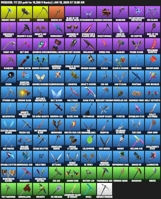 126 Skins | Ikonik