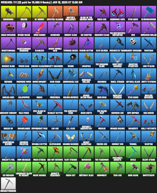 137 Skins | OG STW | IKONIK | Glow |