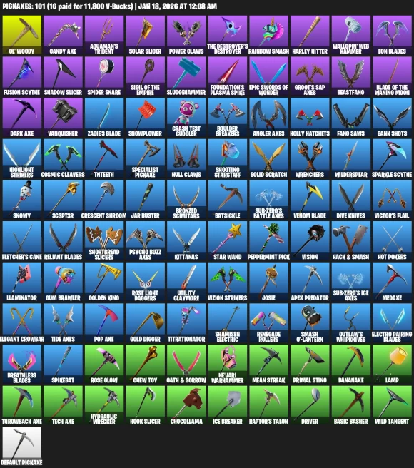 126 Skins | Ikonik | OG STW |