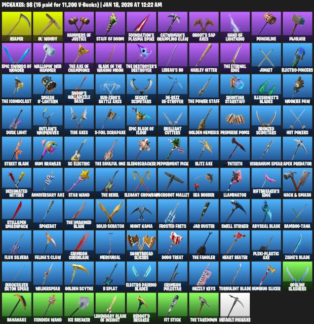 70 skins | IKONIK, Scenario, Reaper |