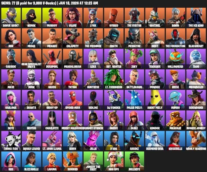 77 Skins | Ikonik |