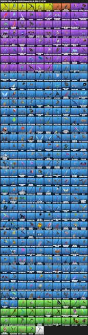 347 skins | leviathan axe, Royale Knight, Black Knight, Sparkle Specialist, The Reaper, Floss