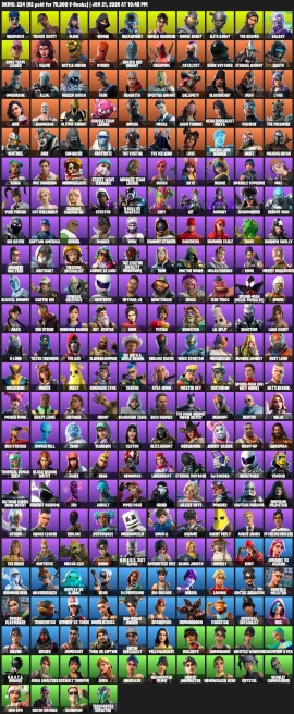 234 Skins | Owned 2y | IKONIK | Galaxy | The Reaper | Travis Scott | Glow | Warpaint | Breakpoint | World Warrior |
