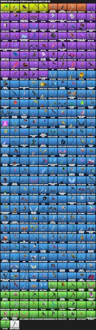 396 Skins + Black knight + Merry Mint Ax + The Reaper