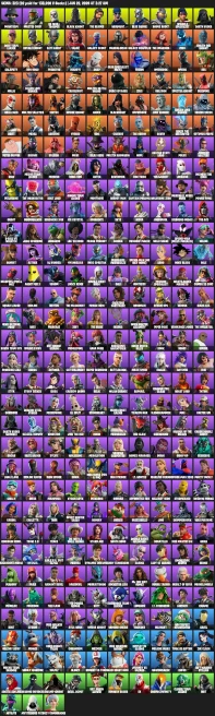 323 Skins Black Knight, The Reaper, OG Skull Trooper,
