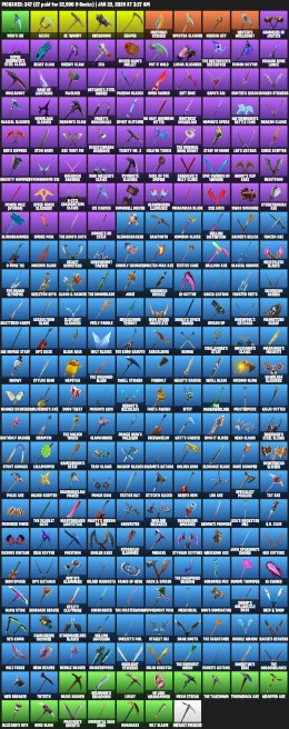 323 Skins Black Knight, The Reaper, OG Skull Trooper,