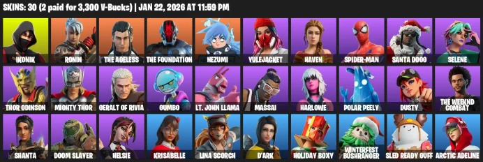 30 Skins | IKONIK |