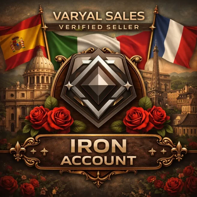 EU | IRON 1-2-3 | FULL ACCESS | SAFE | 24/7 SUPPORT | 20+ LEVEL