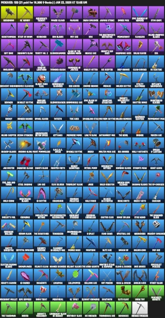 173 skins | Renegade Raider | Aerial Assault Trooper | IKONIK | The Reaper | Elite Agent | Gold Brutus | Gold Midas