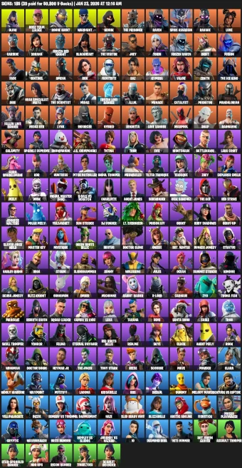185 Skins | OG STW | IKONIK | Glow |